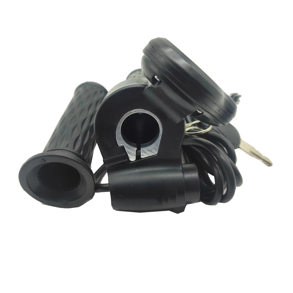 E-Bike E-Scooter Twist Throttle 24V 36V 48V 60V 72V With Speed LCD Display Switch Handlebar Grips for Electric Bicycle Scooter