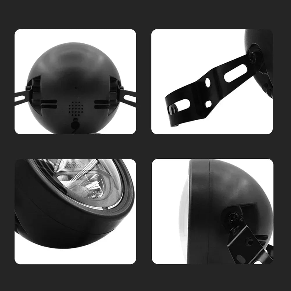 Bicycle Lights Electric Bike Front Lamp Snowmobile Modified Headlight 12V-48V External Headlight Waterproof Connector Headlight