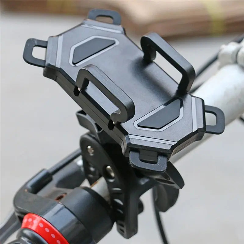 AEF5-1 PCS Mobile Phone Bracket Microphone Bracket Strap Anti-Slip Shock-Absorbing Outdoor Bicycle Bracket