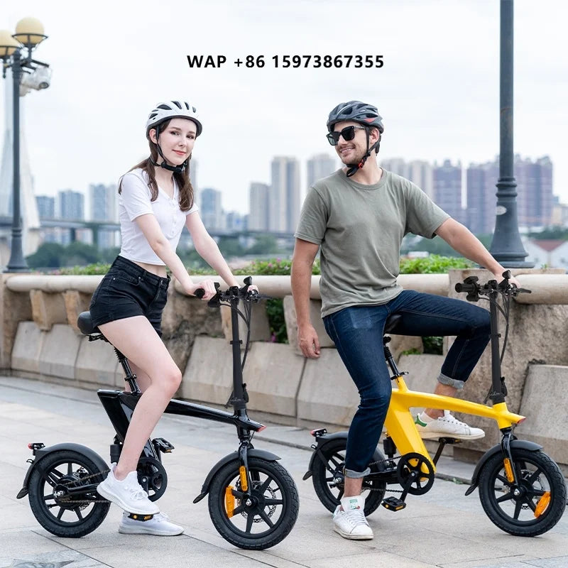 2025 New Model Electric BIKE 36V 10Ah Lithium 30Km Range 14 Inches Tire 250W Motor Foldable Electric Bicycle Urban EBike Adults