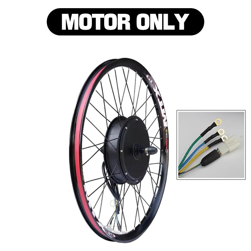 MTX Brand 48V52V 2000W Electric Bike Rear Rotate Wheel Hub Motor E-Bike Part Use for Mountain Bike Brushless Non-gear Hub Motor