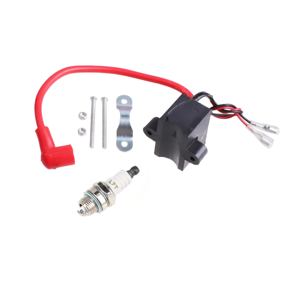 CDI Ignition Coil & Spark Plug for 49cc-80cc 2-Stroke Motorized Bicycle Engine