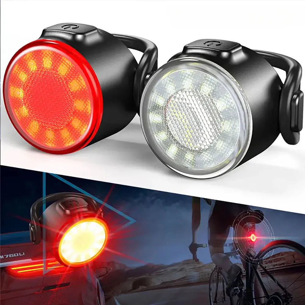 Bicycle Taillights Waterproof MTB Bike Lamp Battery Powered Warning Cycling Tail Light LED Headlight Rear Lamp