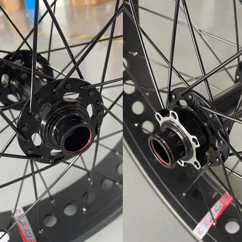 20" 24" 26" Fat Bike Front Wheel Electric Snow Bike Front Wheel Matching Fat Bike Rear Motor Wheel Ebike Conversion Kits