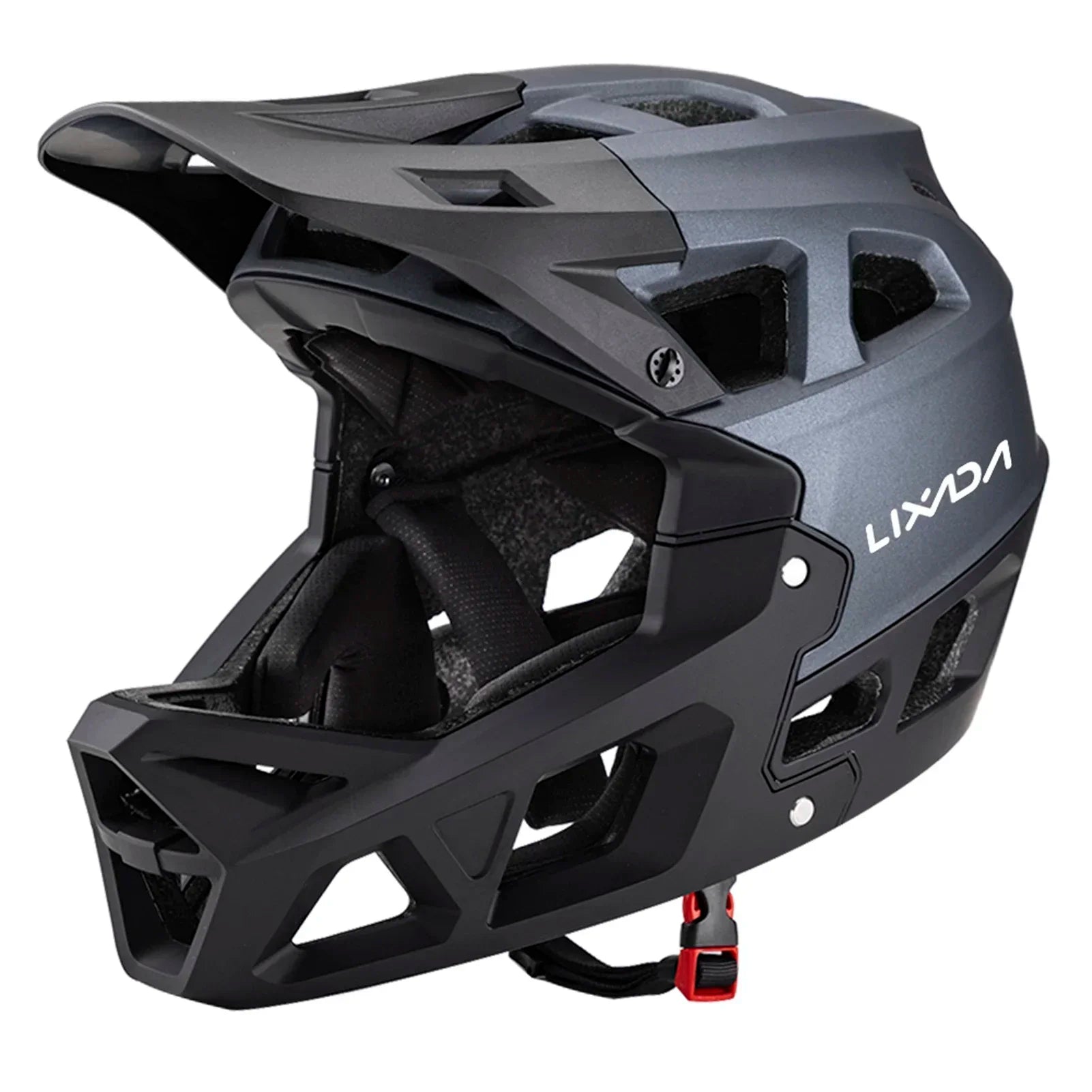 Mountain Bike Safety Cycling Gear Full Face MTB Helmet for Downhill Racing Adults with 31 Vents & Adjustable Visor, Men/Women