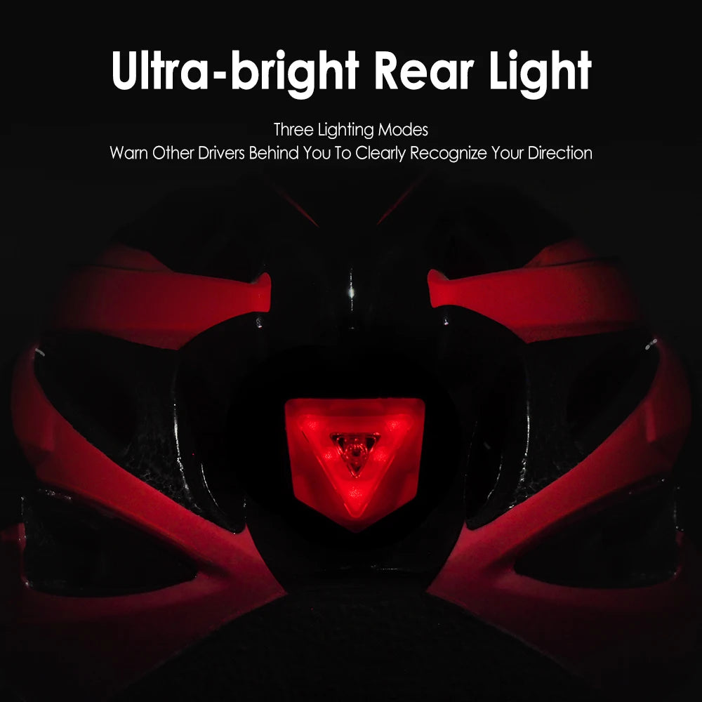 VICTGOAL Adults Bike Helmet Goggles LED Rear Light Men Women Cycling Helmet Road Bicycle Helmets MTB E-Bike Cap Scotter Headgear