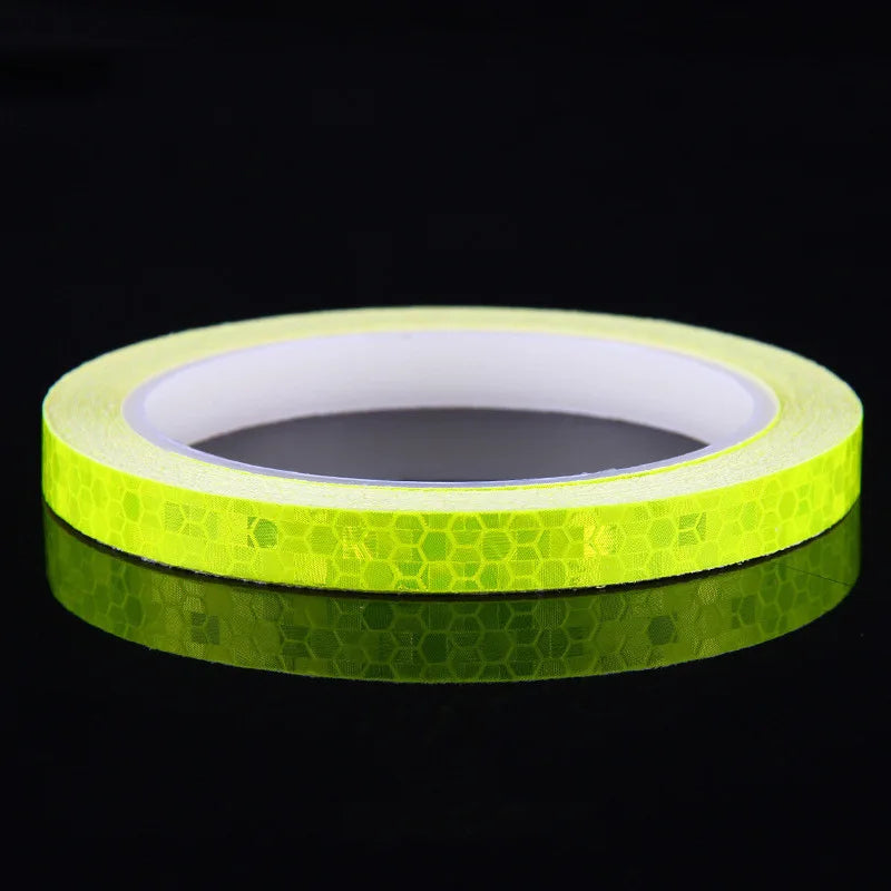 Bike Reflective Stickers Motorcycle Bicycle Fluorescent Reflective Tape MTB Cycling Night Safety Decor Bike Accessories 1cmx8m