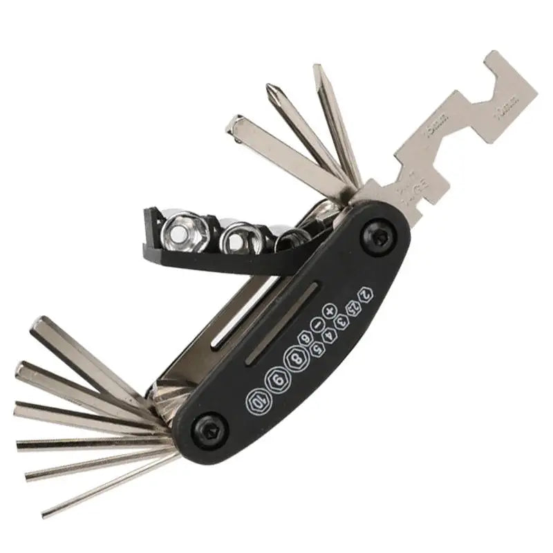16-in-1 Portable Bicycle Repair Tool Set – Wrench, Screwdriver & Motorcycle Bike Tools