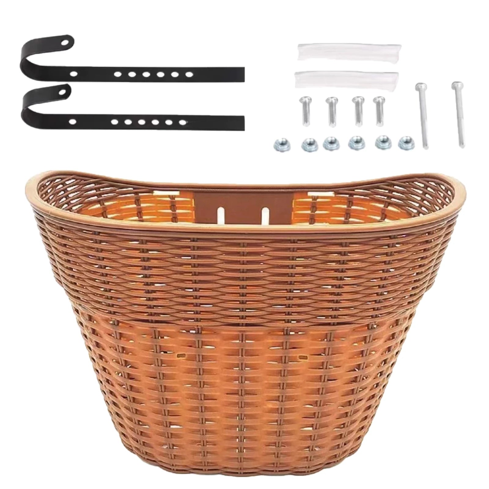 Bike Basket Front Portable Bicycle Storage Baskets Easy to Install Detachable Handlebar Basket for Adults Bicycle Accessories