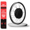 48V 1500W Brushless Rear Cassette Hub Motor E-Bike Conversion Kit – 20-29" 700C Wheel