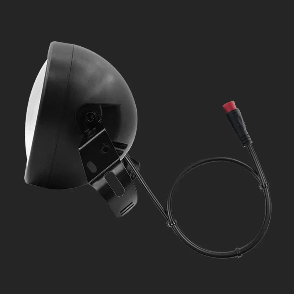 Bicycle Lights Electric Bike Front Lamp Snowmobile Modified Headlight 12V-48V External Headlight Waterproof Connector Headlight