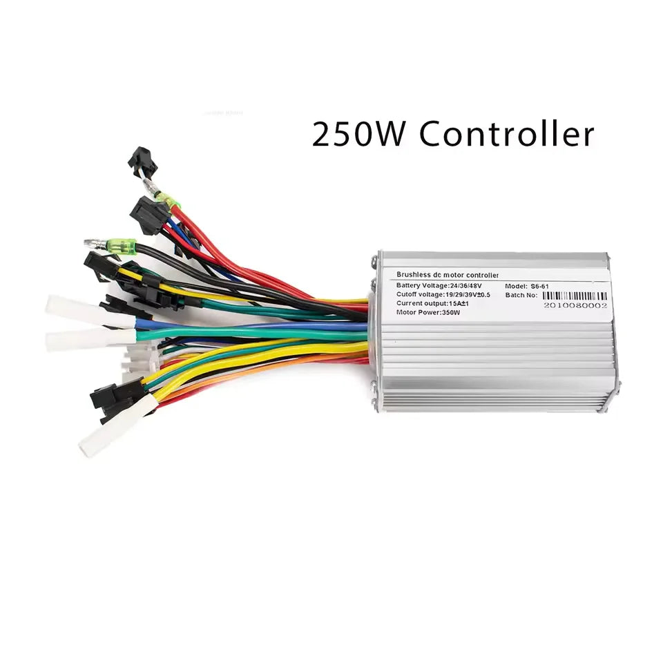 24V 36V 48V 250W-500W Electric Bike Controller with Display – E-Bicycle Conversion Kit Accessory