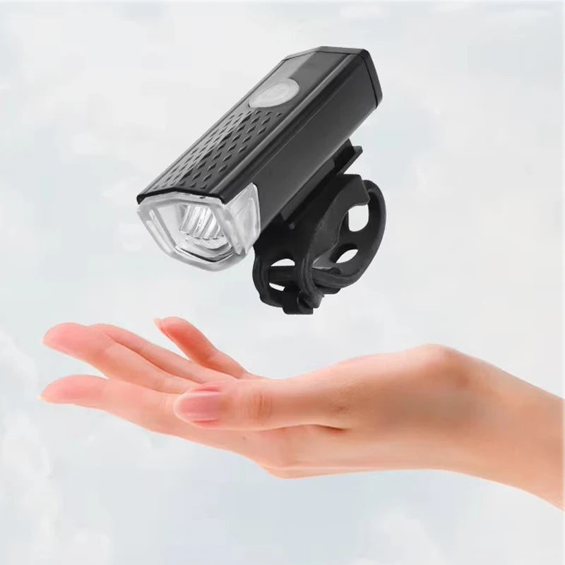 USB Rechargeable Mountain Bike Headlight Super Bright Night Riding MTB Bicycle Front Light Cycling Safety Equipment