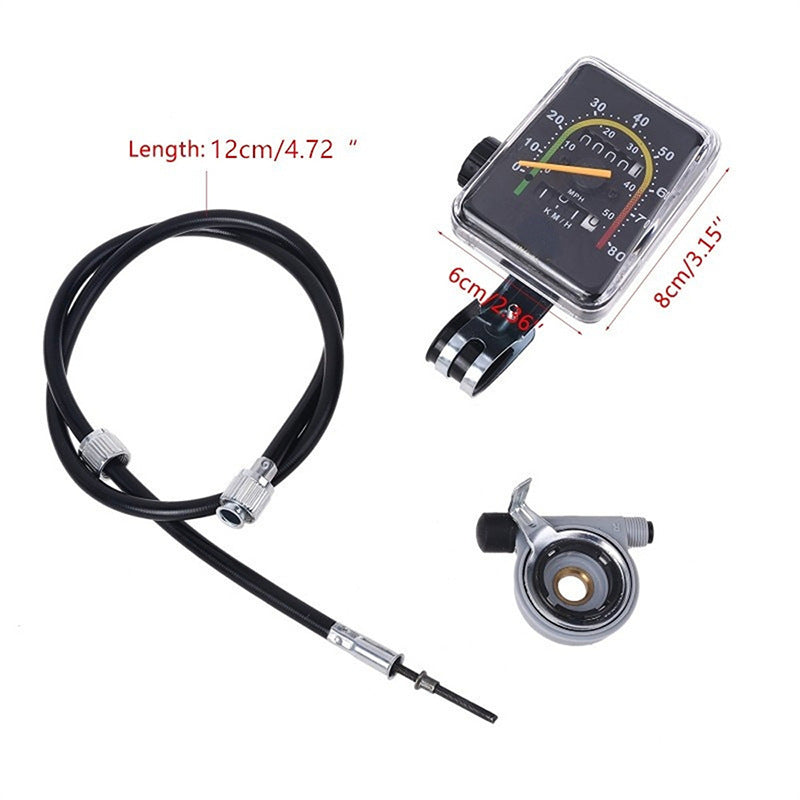 Universal Bicycle Mechanical Speedometer for Tricycles