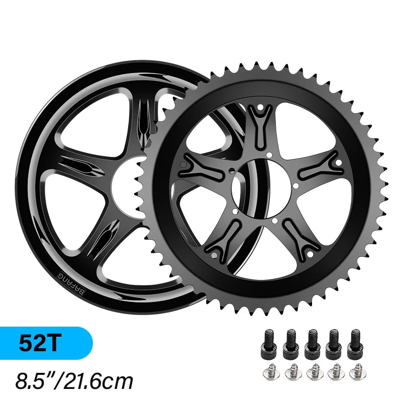 BAFANG Electric Bike Chainwheel BBS01B BBS02B BBSHD Mid Motor Chainring Sprocket 44T 46T 48T 52T EBike Conversion Accessories
