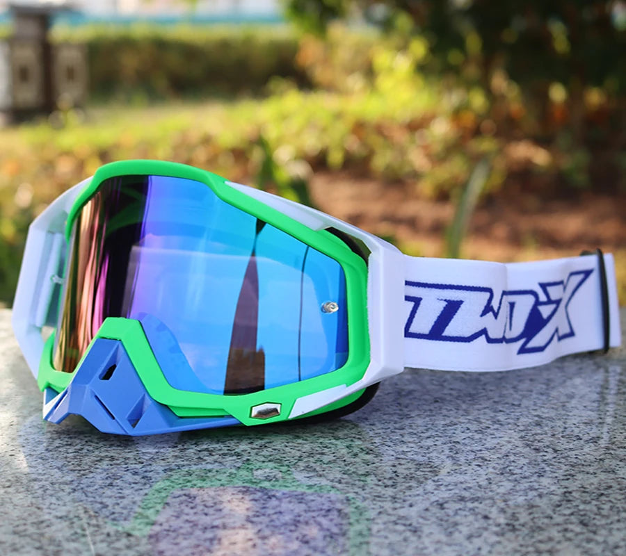 NEW Two-X Motorcycle Bike Goggles Motocross Racing ATV BMX MX Helmet Glasses Motorcross Off Road