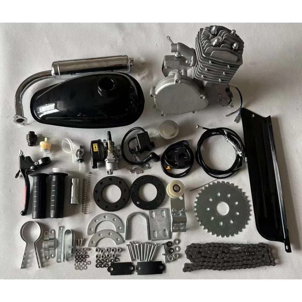80CC Bicycle Converted To Engine For DIY Electric Motorized Motor Set Powered Motorcycle Engine Parts