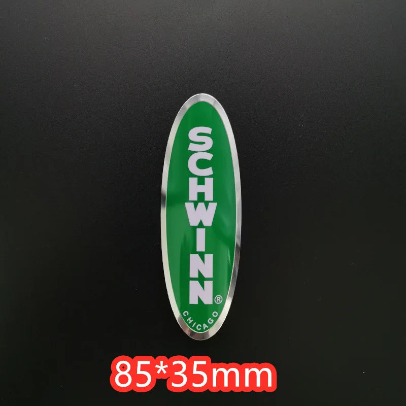 2x vintage classic Bike Head Badge Aluminum Decals Stickers For MTB BMX Folding Bicycle Frame Cycling Accessories emblem