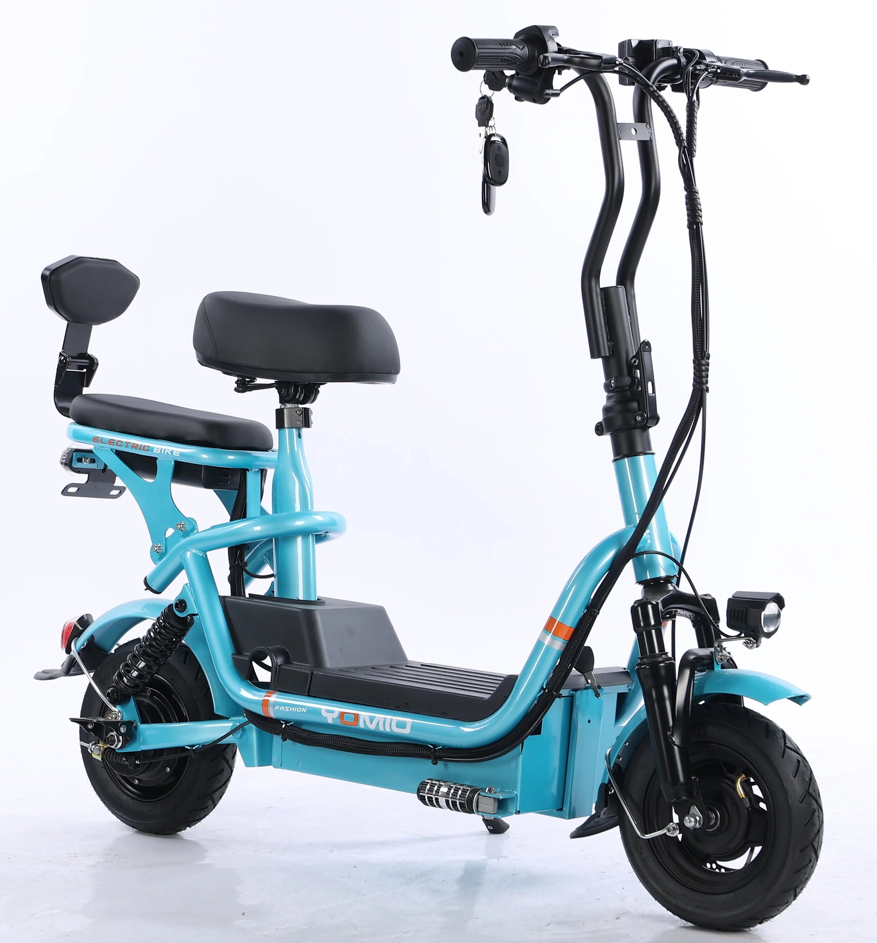 Cheap Price 400W 48V Adult Electric Scooter Bike 10 Inch Two Wheel City Electric Bike With Basket