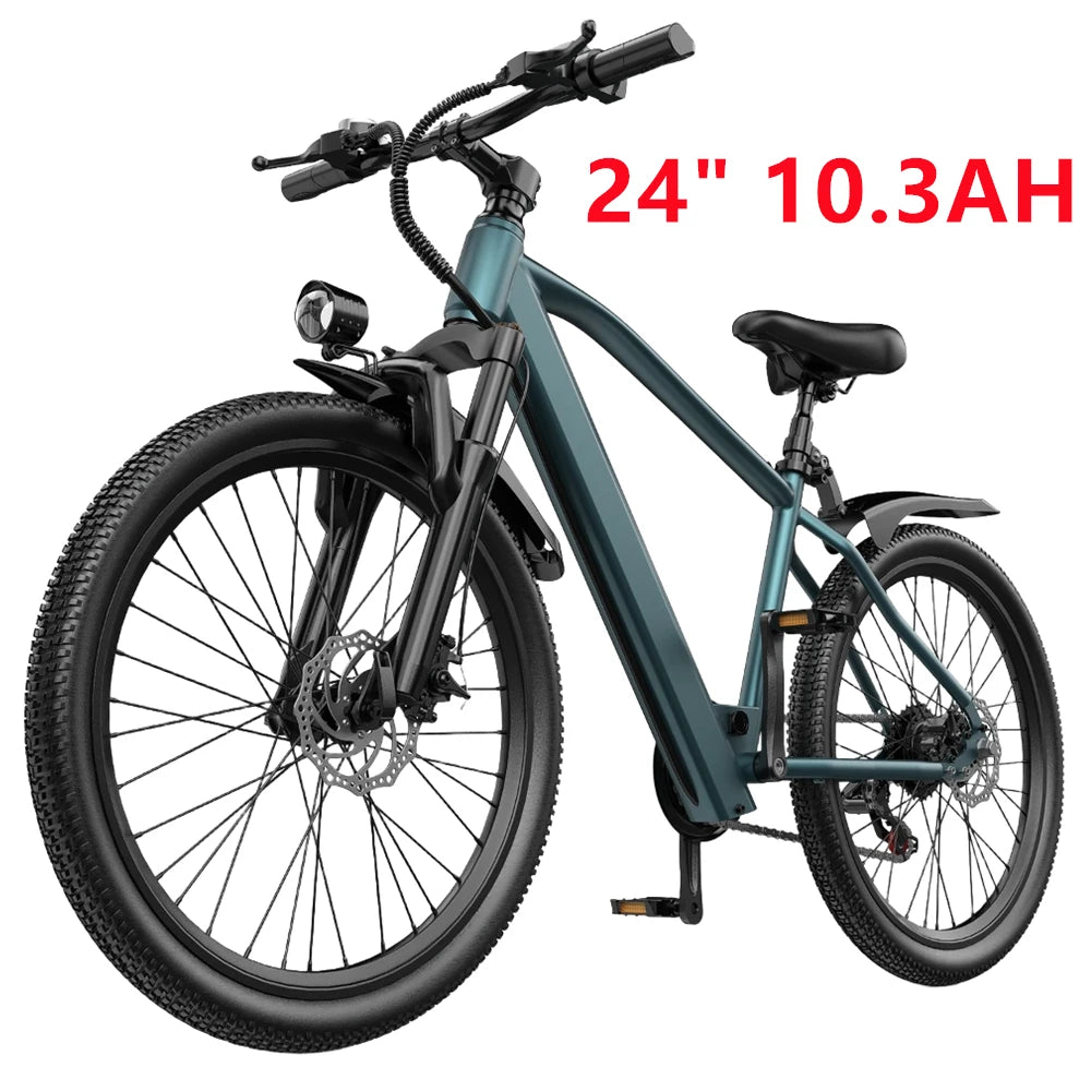Electric Mountain E Bike, 26" 24" Electric Motorcycle 1000W Peak 36V 10.3AH 13.3AH Battery Electric Ebike, 19.7MPH EBike For Adults, 36.9 Miles Range Electric Dirt Bike For Adults, Cheap Adults Electric Bicycle