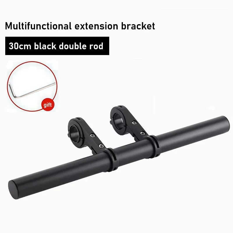 10/20/30cm Motorcycle Handlebar Extender Bracket Bike Bicycle Scooter Parts Mobile Phone Holder Support Headlight Mount Stand