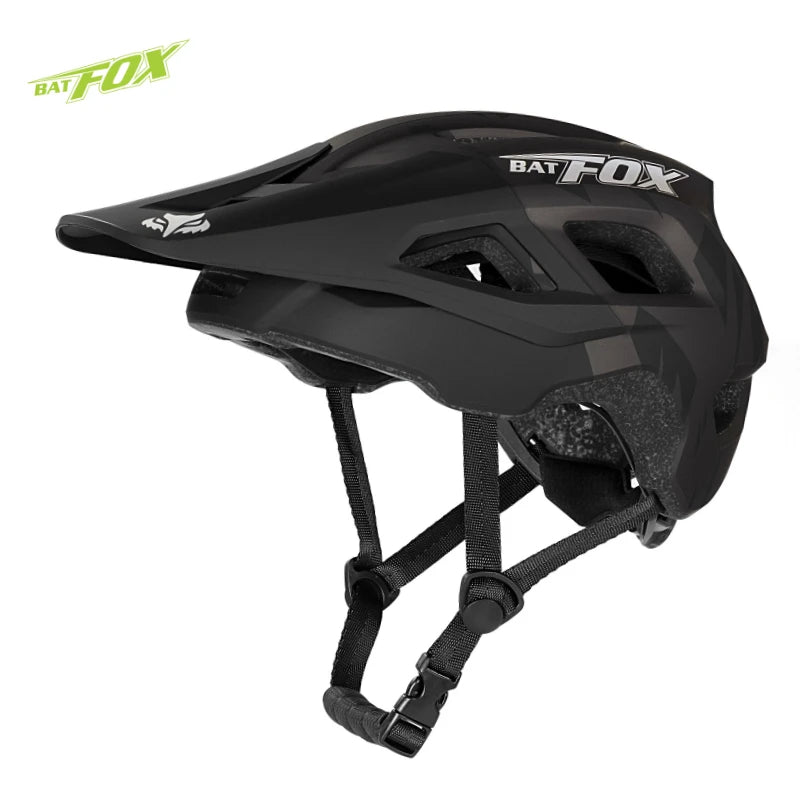 BATFOX Mountain Bike Helmet Can install a sports camera Electric Cycling Gear Safety Cap Men Women bat fox MTB Bicycle Helmets