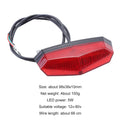 Ebike Front Brake Rear Light 24V 48V Bike Rack Lamp with Horn Headlight Switch Electric Bicycle Turn Tail Light Accessories Set
