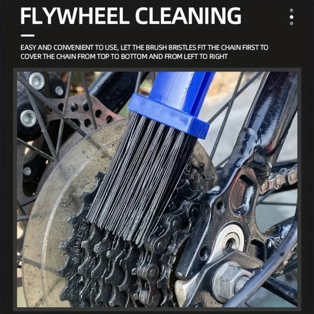 Portable Chain Cleaner Motorcycle Road Bike Chain Clean Brush Bicycle Clean Motorcycle Tools Chain Cleaner Maintenance Tool Port