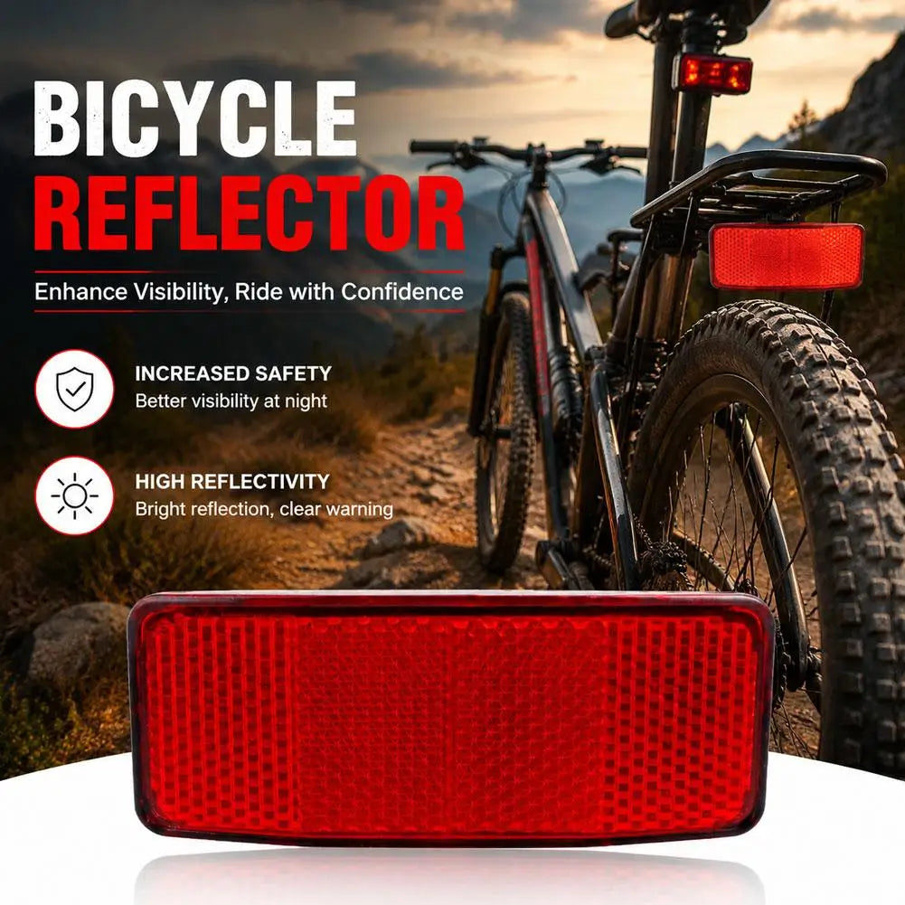 Bike Reflector Rear Tail Light Warning Lamp for Bicycle Rack MTB Road Cycling Safety Equipment Night Riding Accessory