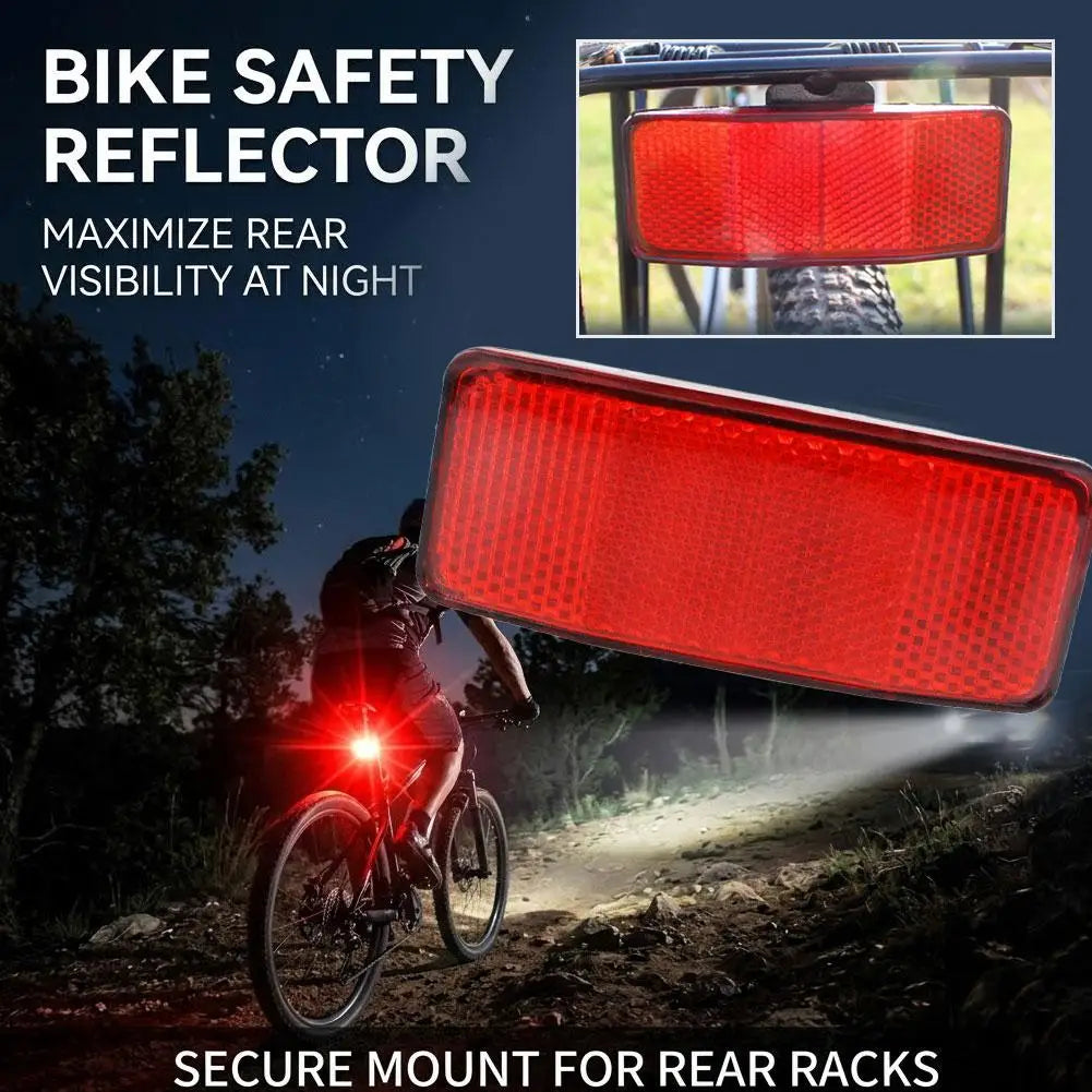 Bike Reflector Rear Tail Light Warning Lamp for Bicycle Rack MTB Road Cycling Safety Equipment Night Riding Accessory
