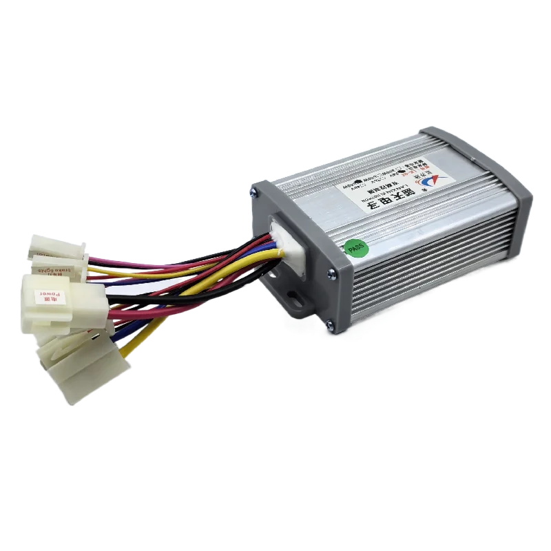 12V 24V 36V 48V 250W 350W 500W 800W 1000W Brushed speed regulating motor controller with throttle knob for electric bicycles