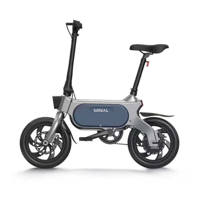 Portable Commuter Ebike 48V 250W 12.5Ah Mini Electric Bicycle Adult Urban City Riding Transportation Outdoor Cycling Gear