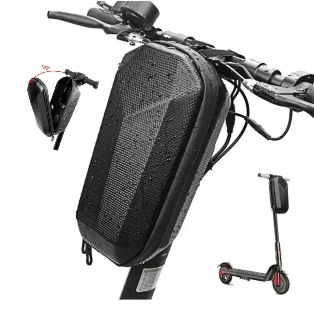 Scooter Bicycle Bag Big Skateboard Waterproof Hard Bag Shell Front Bag Capacity for Electric Cycling Phone Storage Accessories