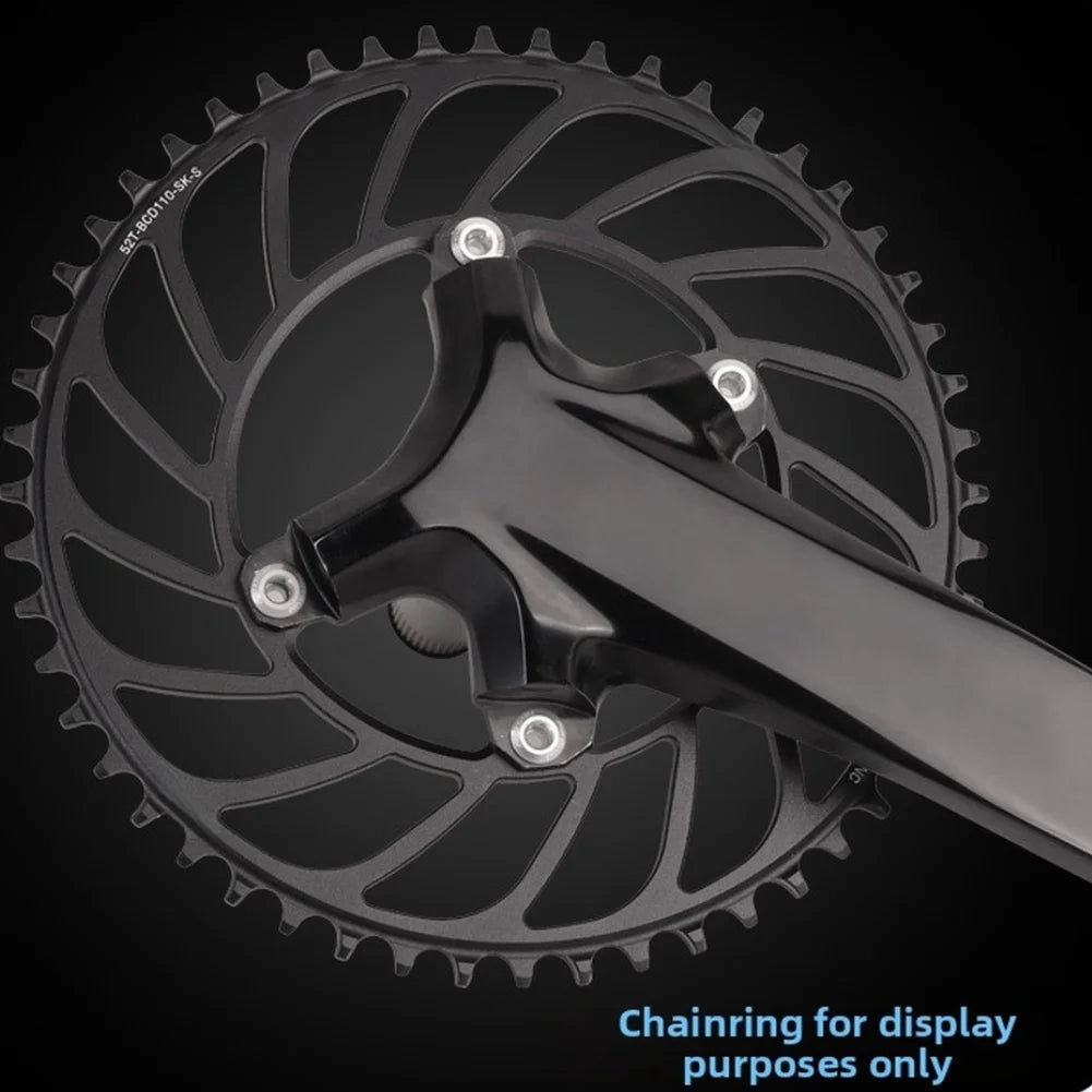 4Pcs Steel Bicycle Chainring Bolts CNC Machined Single Crank Plate Nuts Silver 4.9mm For Single Speed Chainrings Bicycle Parts