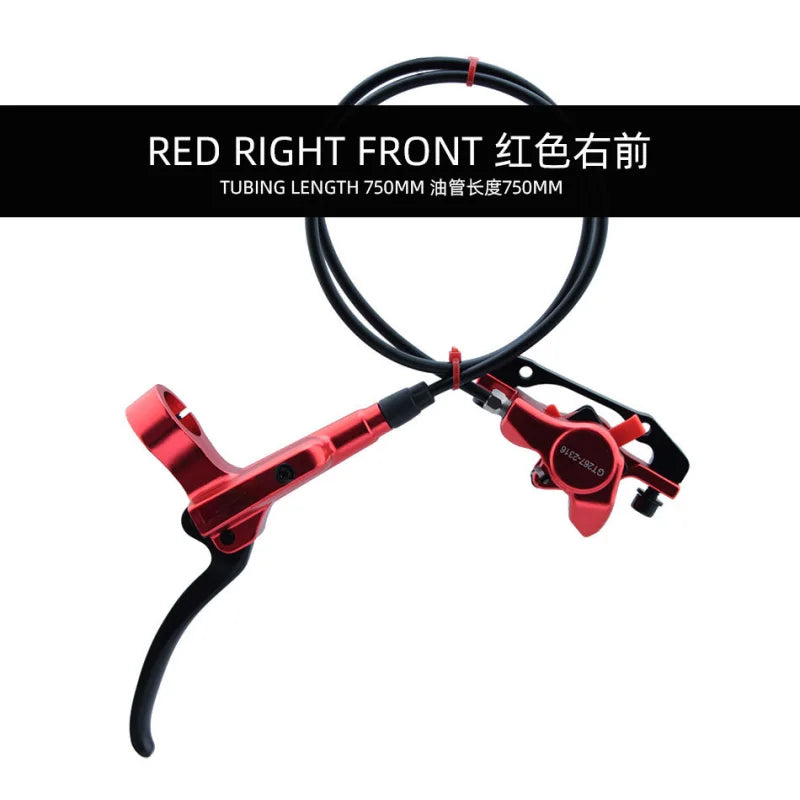 For NFOX GT268 MTB Oil Rotor Caliper 160mm Disc Brake Hydraulic Brakes CNC Bicycle Parts Black Red