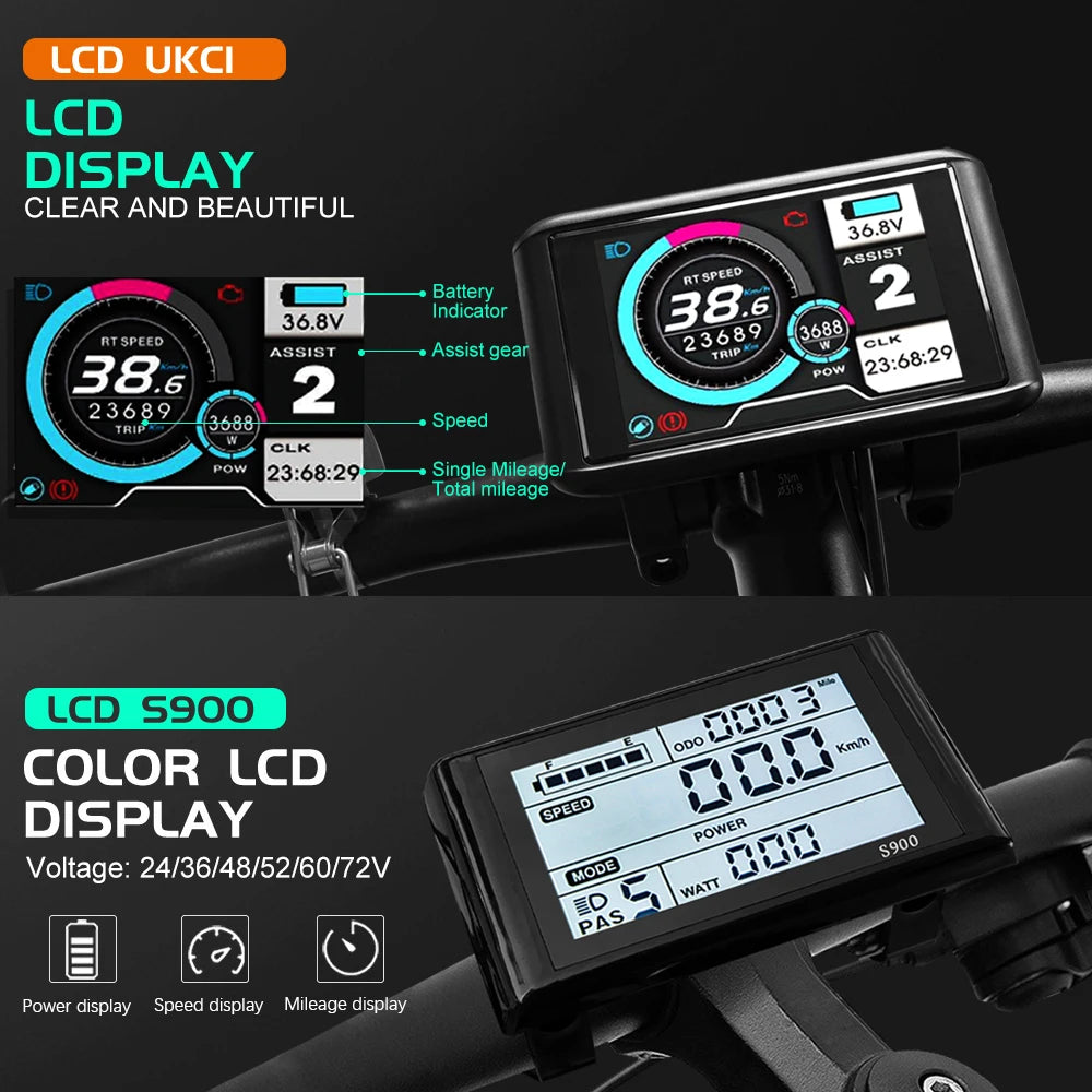 72V 3000W MTX39 E-Bike Conversion Kit – Brushless Gearless Rear Hub Motor 26-29" 700C Electric Bicycle