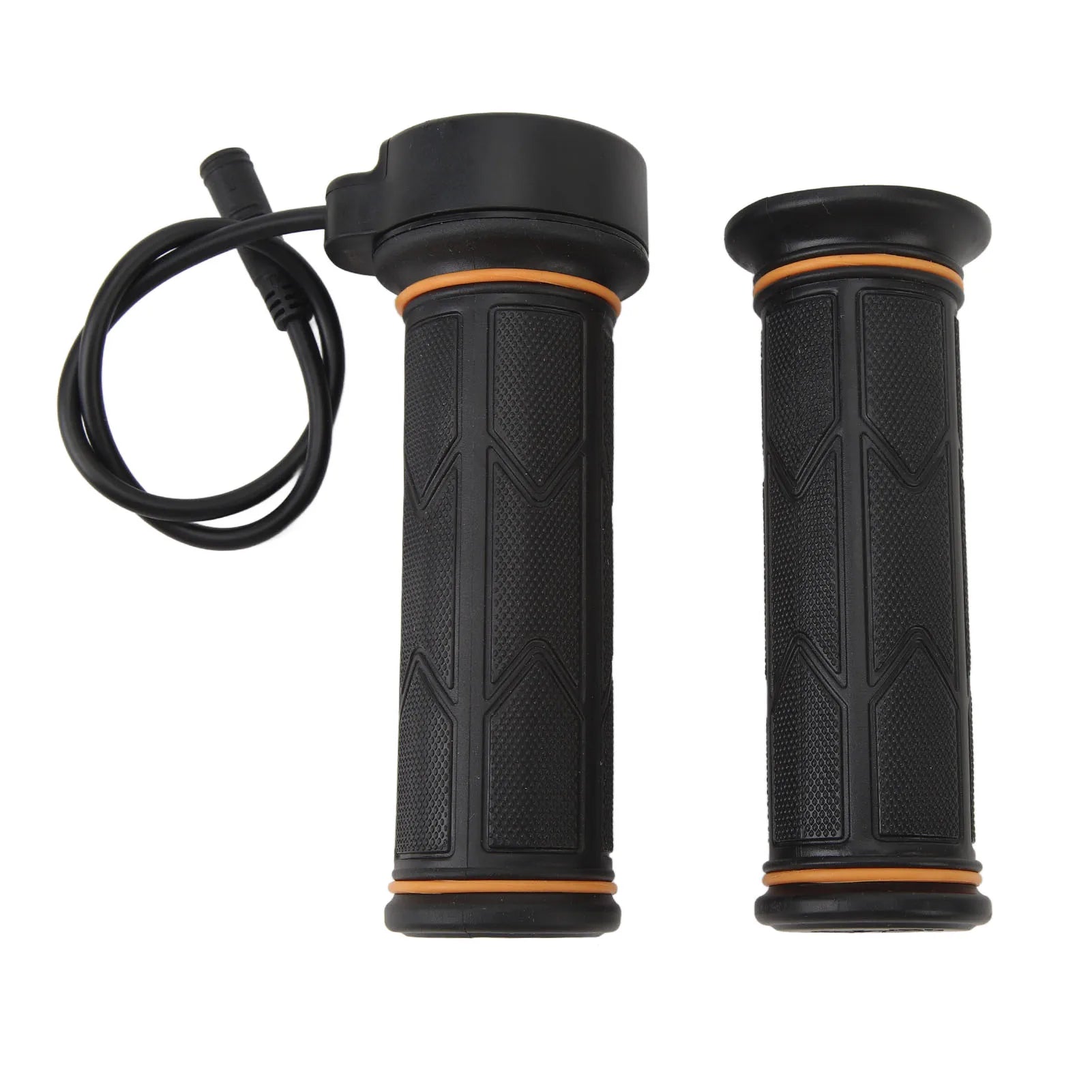 1 Pair Electric Bicycle 192X Full Twist Throttle Rubber Twist Throttle Grip 12V-72V for BaFang BBS01 BBS02 BBSHD Mid Drive Motor