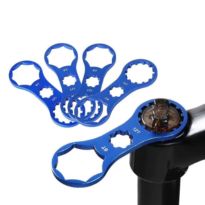 Multifunction MTB Bike Front Fork Install Disassembly Tools Bicycle Front Fork Cap Wrench for XCR/XCT/XCM Bicycle Repair Tool