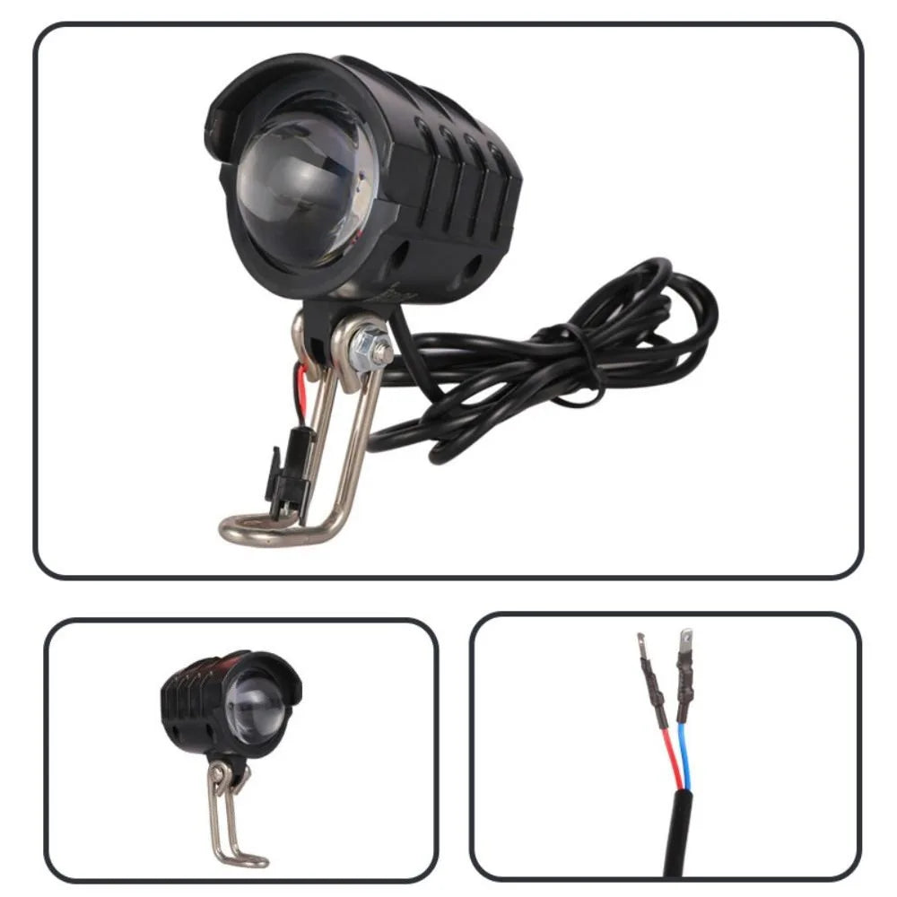 6V Electric Bicycle Headlight IPX6 Waterproof 150LUX Bike Headlight Lamp LED Safe Bicycle Light For Bafang eBike BBS BBS01B