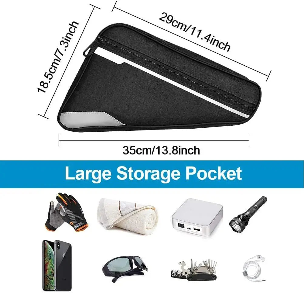 Bike Triangle Frame Bag - Bicycle Storage Bag Bike Accessories Road Mountain Cycling Saddle Pouch Bag Bicycle Accessories Bag