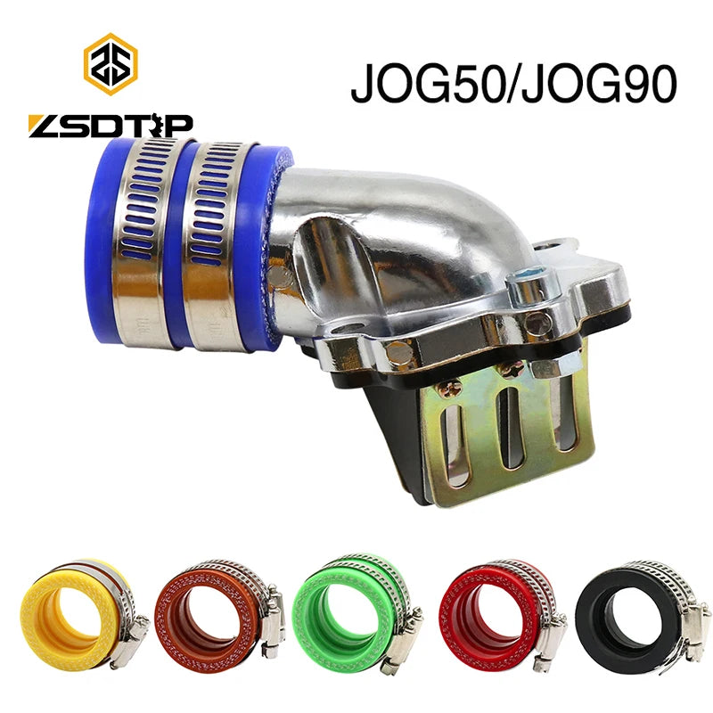 50cc 90cc 2-Stroke Carburetor Intake Manifold Pipe Adapter for Yamaha JOG50 JOG90