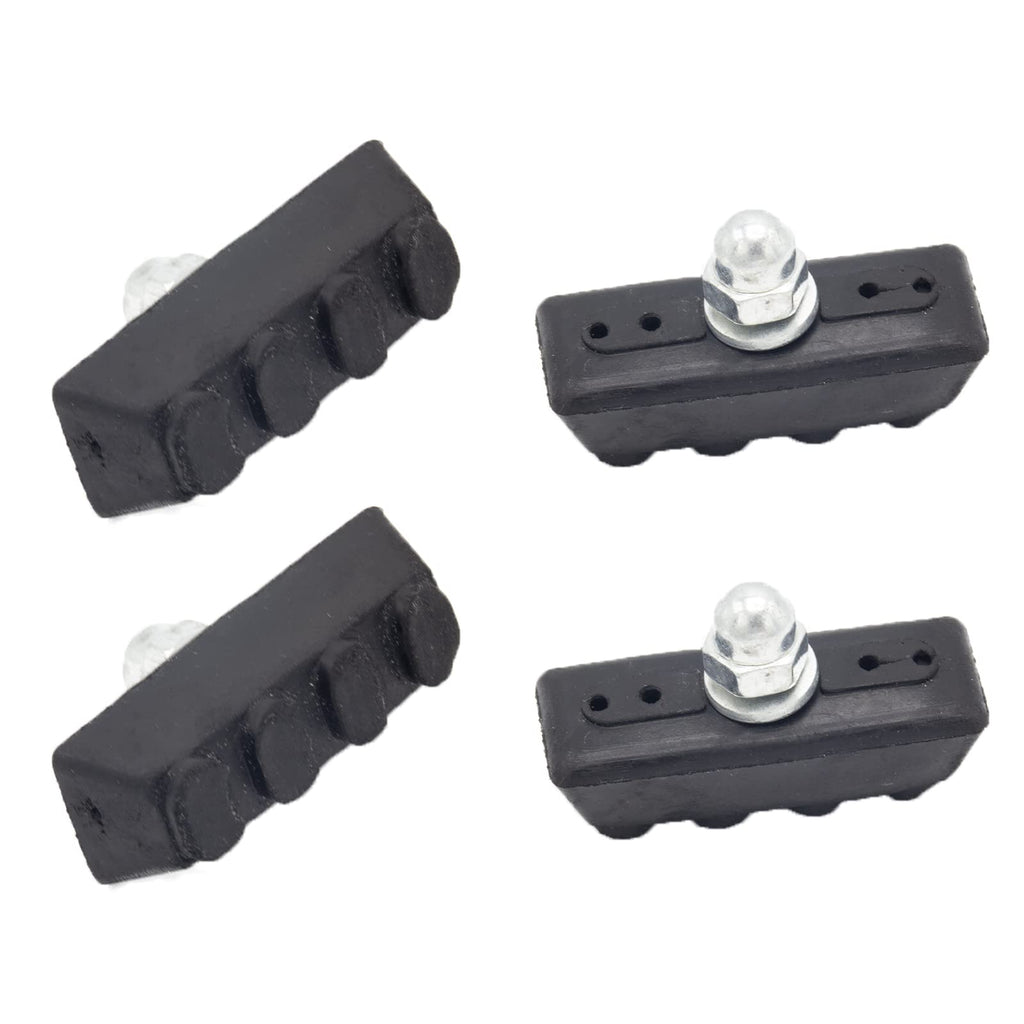 Cheerock 2 Pair Bike Brake Pads Rubber V-Brake Pads for Mountain & Road Bicycles Quiet & Non-Skid Cycling Accessories for Enhanced Safety