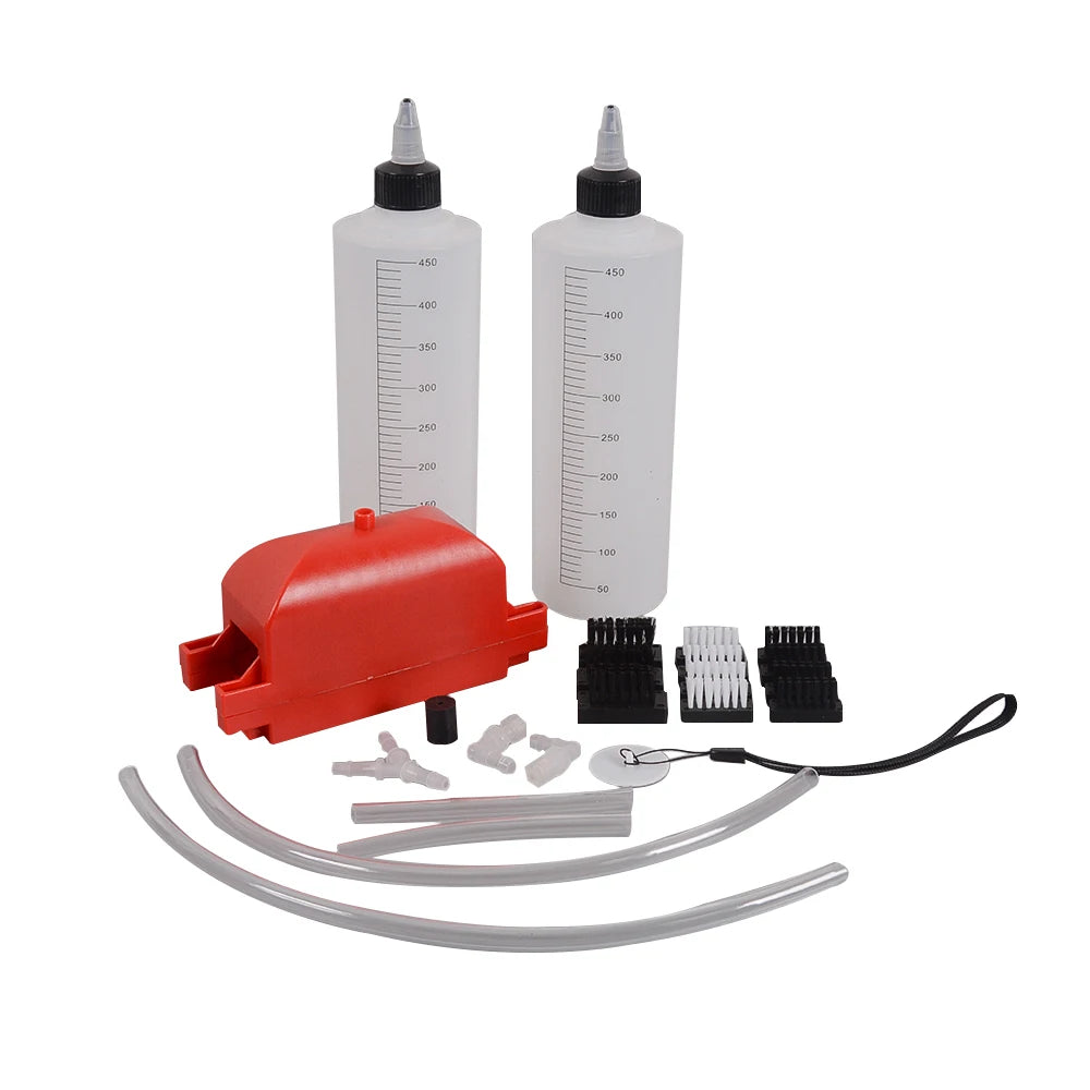 Chain Cleaning Machine Kit Brush Gear Motorcycle Cleaner Tool Motorbike Chains Lube Device Lubricating Accessory 2PCS Bottle