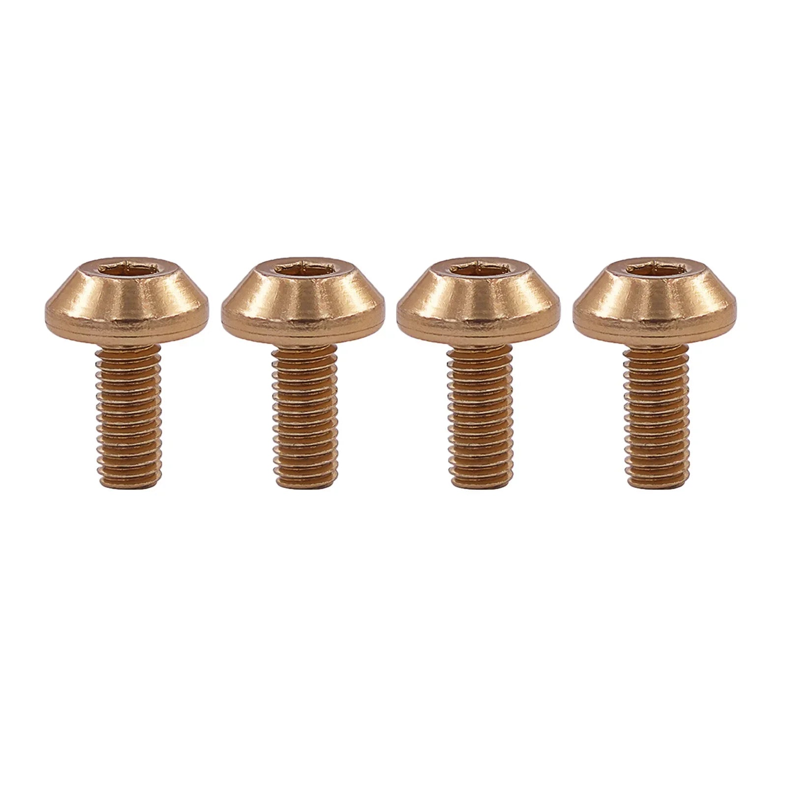 4Pcs High-Strength Aluminum Alloy M5 Bottle Cage Mounting Bolts for Mountain Bikes Road Bicycles and Cycling Accessories