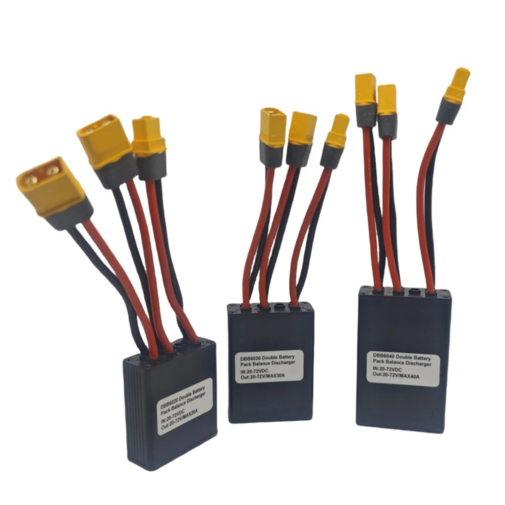 Electric Bike Battery Discharge Converter 20A 30A 40A E-Bike Dual Battery Pack Switch Balancer 24-72Vdc accessories