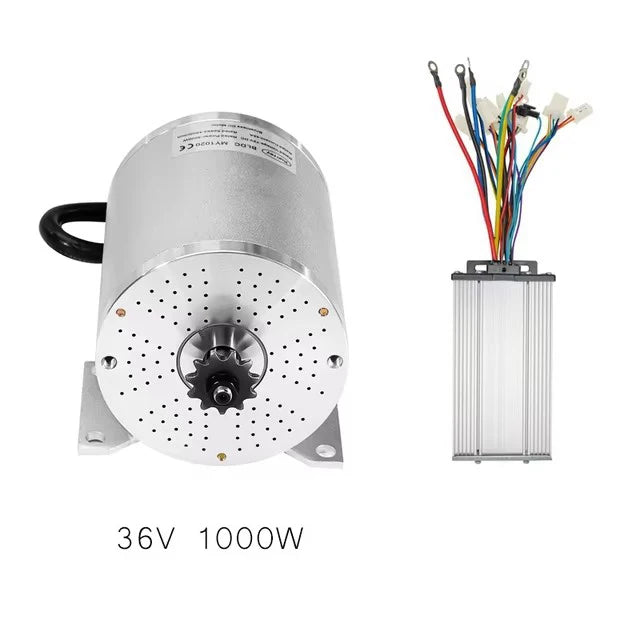 Kunray Brushless DC Motor Electric Bikes Motor 1000W-3000W 36V-72V with Speed Controller  for Scooters Go-Karts Motor