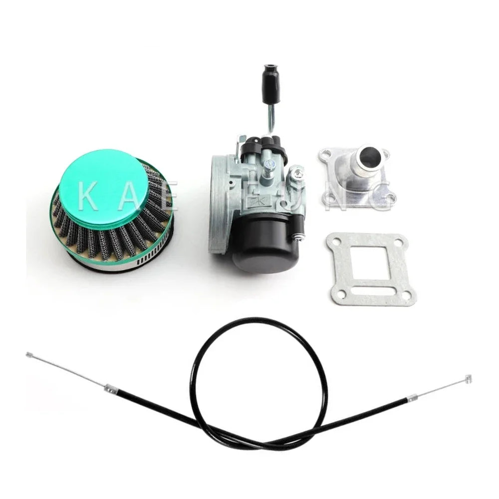 49cc 19mm Performance Carburetor with Air Filter for 2-Stroke 49cc–80cc Mini Pocket Bike
