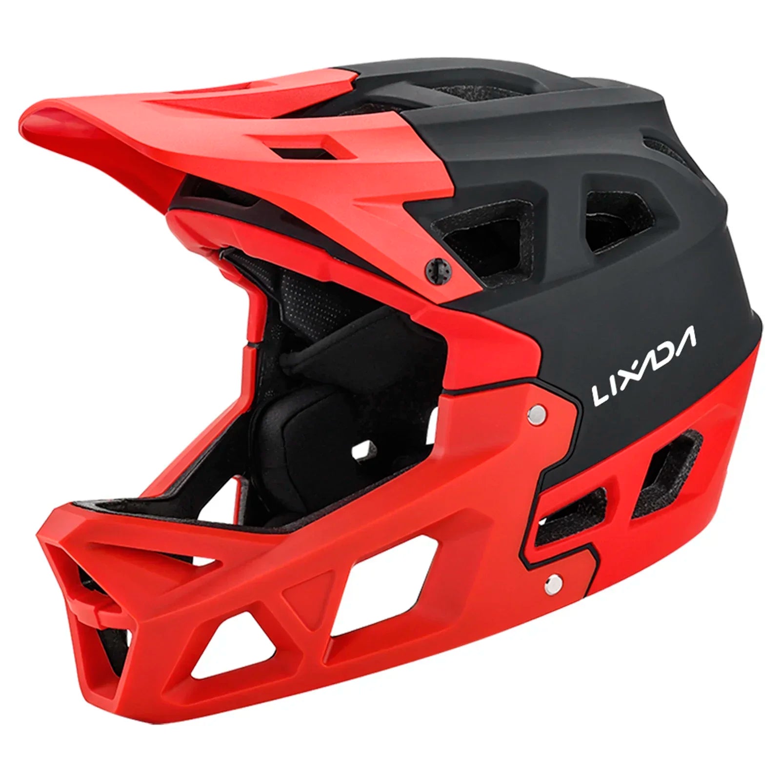Mountain Bike Safety Cycling Gear Full Face MTB Helmet for Downhill Racing Adults with 31 Vents & Adjustable Visor, Men/Women
