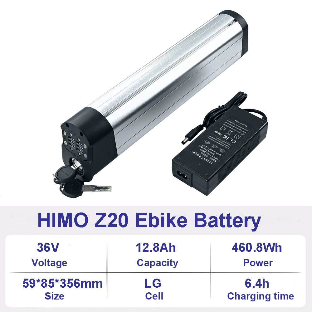 36V 10Ah 48V 10Ah Ebike Lithium Battery HIMO C20 C30 Z16 Z20 ZB20 Folding Electric Bike Bicycle Li-ion Battery