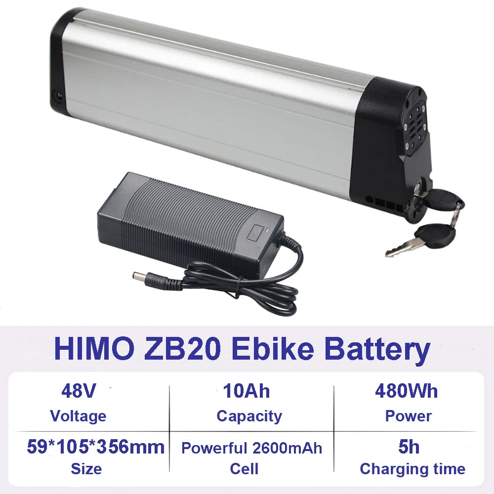 36V 10Ah 48V 10Ah Ebike Lithium Battery HIMO C20 C30 Z16 Z20 ZB20 Folding Electric Bike Bicycle Li-ion Battery